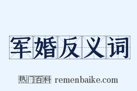 军婚反义词是什么意思的图片